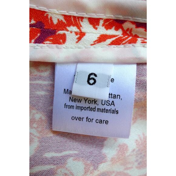 RACHEL COMEY New York Red Floral Spright Top Blouse Made USA Shopbop 6 $325 - Picture 11 of 16